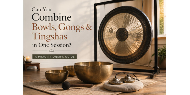 Combine Singing Bowls, Gongs & Tingshas in One Sound Healing Session | Practitioner Guide